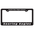 Auto License Frame w/ 2 Holes & Large Bottom Straight Panel